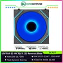 LIAN LI UNI FAN SL-INF FLEX 120 Reverse Blade BLACK Single Pack - Multiple Control Modes - Three-Zone ARGB Lighting with Fan Blade - Side Infinity Mirror and Edge Lighting Effects - 12RSLIN1F1B - foto 1