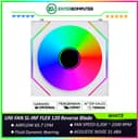 LIAN LI UNI FAN SL-INF FLEX 120 Reverse Blade WHITE Single Pack - Multiple Control Modes - Three-Zone ARGB Lighting with Fan Blade - Side Infinity Mirror and Edge Lighting Effects - 12RSLIN1F1W - foto 1