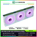 LIAN LI UNI FAN SL-INF FLEX 120 Reverse Blade WHITE Triple Pack with Controller - Multiple Control Modes - Three-Zone ARGB Lighting with Fan Blade - Side Infinity Mirror and Edge Lighting Effects - 12RSLIN1F3W - foto 1