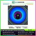 LIAN LI UNI FAN SL-INF FLEX 120 BLACK Single Pack with 1.8 Inch LCD Display - Multiple Control Modes - Three-Zone ARGB Lighting with Fan Blade - Side Infinity Mirror and Edge Lighting Effects - 12SLIND1F1B - foto 1