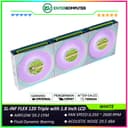 LIAN LI UNI FAN SL-INF FLEX 120 WHITE Triple Pack with 1.8 Inch LCD Display - Multiple Control Modes - Three-Zone ARGB Lighting with Fan Blade - Side Infinity Mirror and Edge Lighting Effects - 12SLIND1F3W - foto 1
