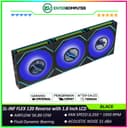 LIAN LI UNI FAN SL-INF FLEX 120 Reverse Blade BLACK Triple Pack with 1.8 Inch LCD Display - Multiple Control Modes - Three-Zone ARGB Lighting with Fan Blade - Side Infinity Mirror and Edge Lighting Effects - 12RSLIND1F3B - foto 1