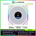 LIAN LI UNI FAN TL LCD FLEX 120 Reverse Blade WHITE Single Pack with 1.8 Inch LCD Display - Multiple Control Modes - Infinity Mirror ARGB Lighting with A Cleaner - Unified Visual Design - 12RTLLCD1F1W - foto 1