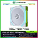 LIAN LI UNI FAN SL FLEX 120 WHITE Single Pack - Dual Control Modes - Dual-Sided Infinity Mirrors and Independently Controlled ARGB Zones Create Layered Illumination From Every Angle - 12SL1F1W - foto 1