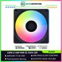 LIAN LI UNI FAN CL FLEX 120 BLACK Single Pack - Dual Control Modes - Dual-Zone RGB Lighting Enables Independent Control of The Fan Blades and Side Light Strips - 12CL1F1B - foto 1