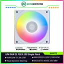 LIAN LI UNI FAN CL FLEX 120 WHITE Single Pack - Dual Control Modes - Dual-Zone RGB Lighting Enables Independent Control of The Fan Blades and Side Light Strips - 12CL1F1W - foto 1