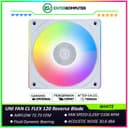 LIAN LI UNI FAN CL FLEX 120 Reverse Blade WHITE Single Pack - Dual Control Modes - Dual-Zone RGB Lighting Enables Independent Control of The Fan Blades and Side Light Strips - 12RCL1F1W - foto 1