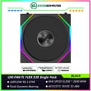 LIAN LI UNI FAN TL FLEX 120 BLACK Single Pack - Multiple Control Modes - Infinity Mirror ARGB Lighting with A Cleaner - Unified Visual Design - 12TL1F1B - foto 1