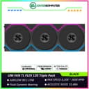 LIAN LI UNI FAN TL FLEX 120 BLACK Triple Pack with Controller - Multiple Control Modes - Infinity Mirror ARGB Lighting with A Cleaner - Unified Visual Design - 12TL1F3B - foto 1