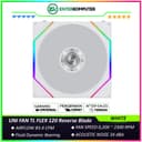 LIAN LI UNI FAN TL FLEX 120 Reverse Blade WHITE Single Pack - Multiple Control Modes - Infinity Mirror ARGB Lighting with A Cleaner - Unified Visual Design - 12RTL1F1W - foto 1