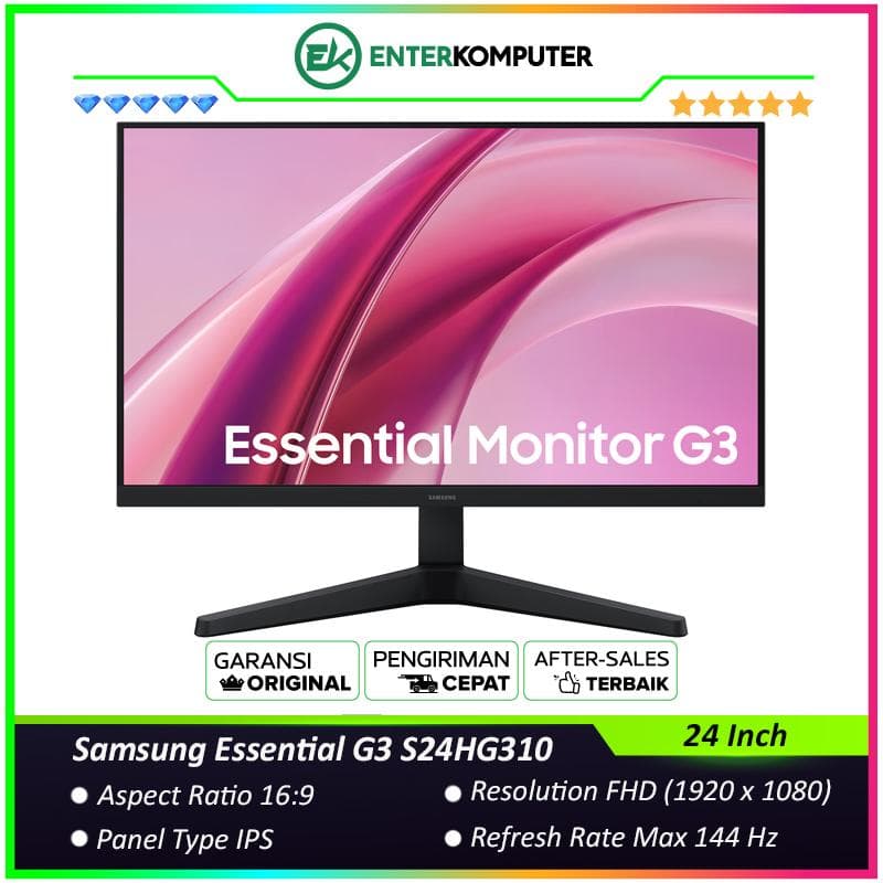 Samsung Essential G3 S24HG310 24 Inch FHD IPS 144Hz Monitor - foto 1