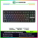 1STPLAYER DK6.0 Black (Tenkeyless) Gaming Mechanical Keyboard 87 Keys Layout (Red Switch) - Gasket Structure - RGB Backligting - ABS Keycap - Side Decorative Light Design - foto 1
