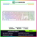 1STPLAYER DK6.0 White - Gaming Mechanical Keyboard 108 Keys Layout (Red Switch) - Gasket Structure - RGB Backligting - ABS Keycap - Side Decorative Light Design - foto 1