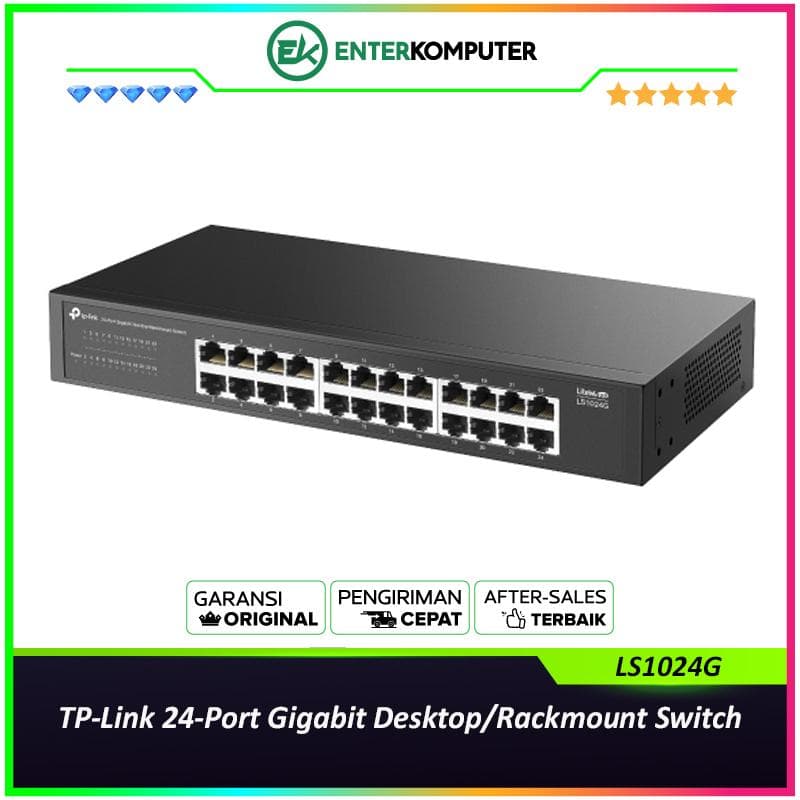 TP-Link 24-Port Gigabit Desktop/Rackmount Switch - LS1024G - foto 1