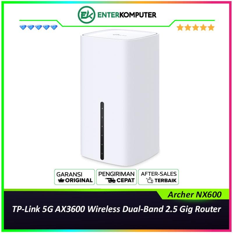 TP-Link 5G AX3600 Wireless Dual-Band 2.5 Gig Router - Archer NX600 - foto 1