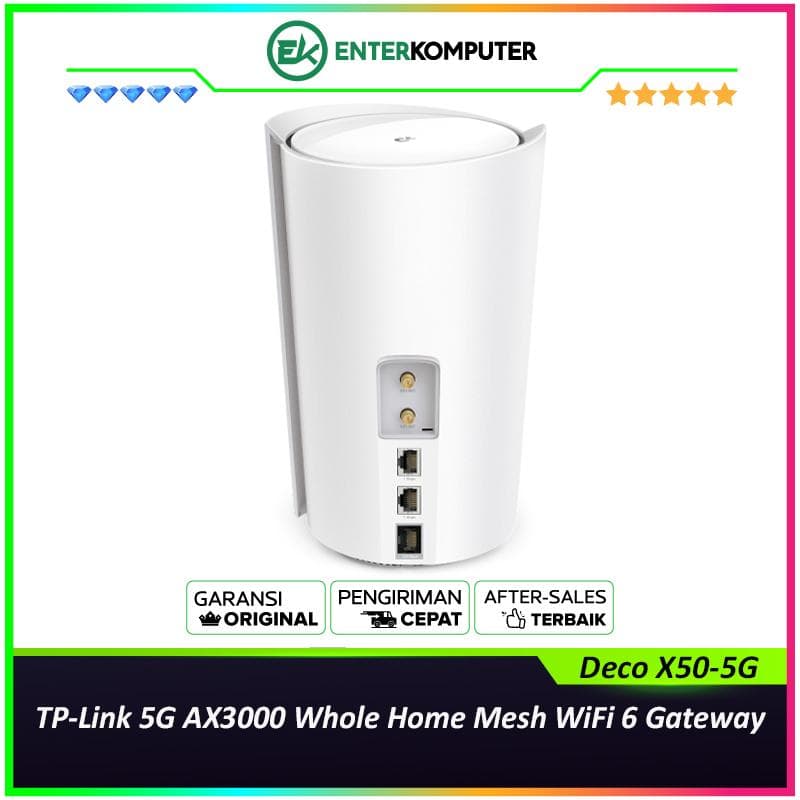 TP-Link 5G AX3000 Whole Home Mesh WiFi 6 Gateway - Deco X50-5G - foto 1