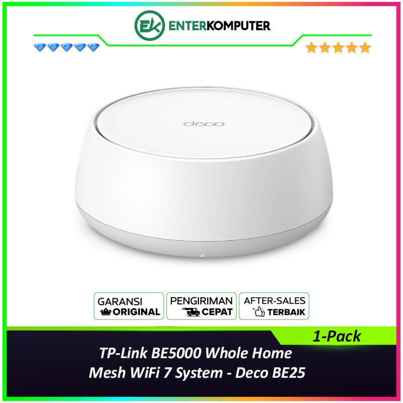 TP-Link BE5000 Whole Home Mesh WiFi 7 System - Deco BE25 (1-Pack) - foto 1