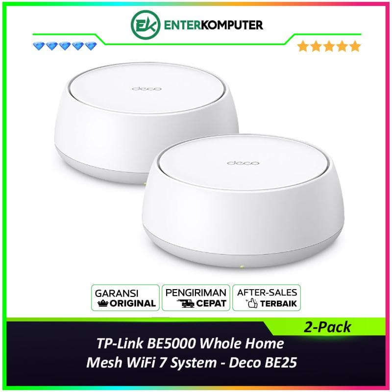 TP-Link BE5000 Whole Home Mesh WiFi 7 System - Deco BE25 (2-Pack) - foto 1