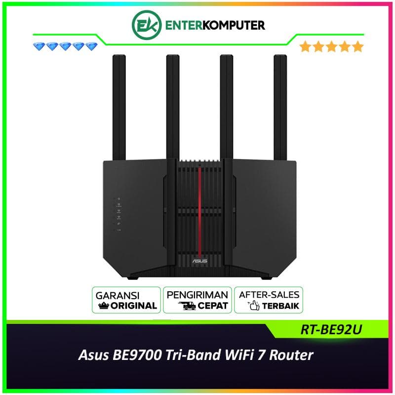 Asus BE9700 Tri-Band WiFi 7 Router - RT-BE92U - foto 1