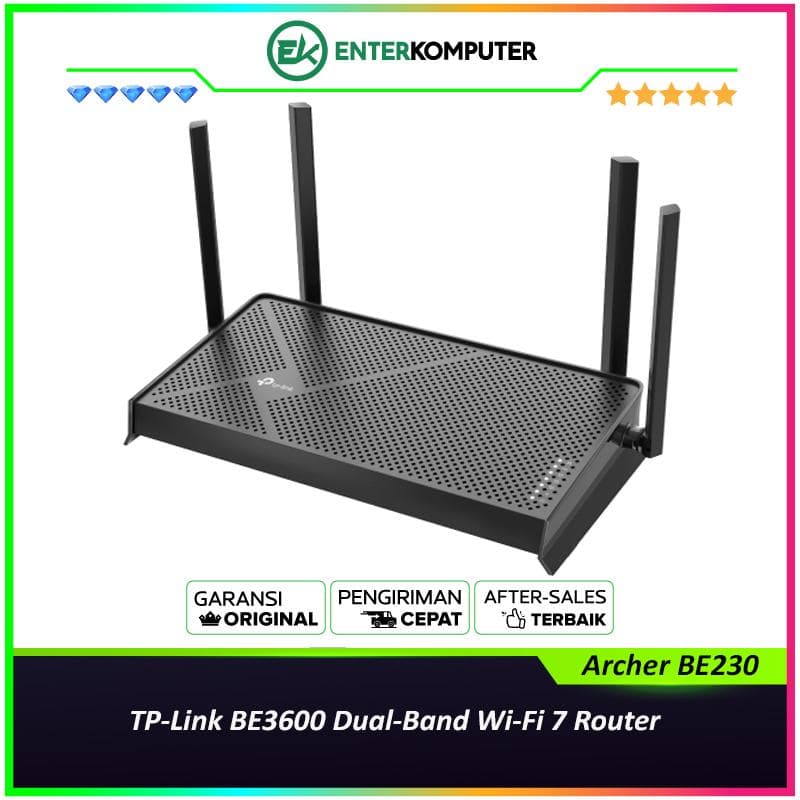 TP-Link BE3600 Dual-Band Wi-Fi 7 Router - Archer BE230 - foto 1