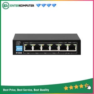 D-Link Switch 6 Port 10/100 Mbps - 4 PoE Ports and 2 Uplink Ports - DES-F1006P-E - foto 1