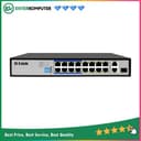 D-Link Switch 18 Port 10/100 Mbps - 16 PoE Ports and 2 Gigabit Uplink Ports with Combo SFP - DES-F1018P-E - foto 1