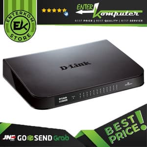 D-Link Desktop 24 Port 10/100/1000 Gigabit Switch - DGS-1024A (Plastik) - foto 1