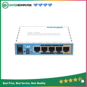 Mikrotik RB951UI-2HND - Wireless Router 5 Port 10/100 (Antenna 2,5dBi) + USB + POE Lev.4 - foto 1