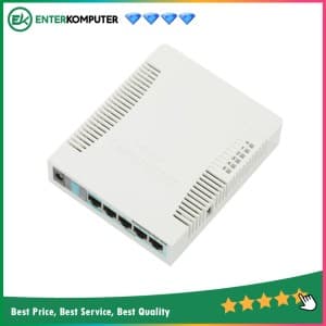 Mikrotik RB951G-2HND - Wireless Router 5 Port 10/100/1000 (Antenna 2,5dBi) + USB Lev.4 - foto 1