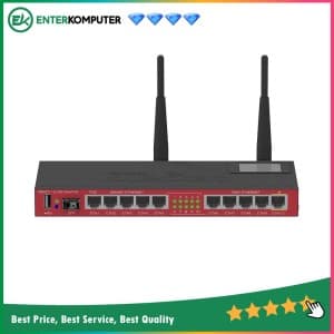 Mikrotik RB2011UiAS-2HND-IN - Wifi Router 10 Port (5 Port 10/100 + 5 Port Gigabit) + 1 Port SFP + 1 Port USB, Rack Lev.5 - foto 1
