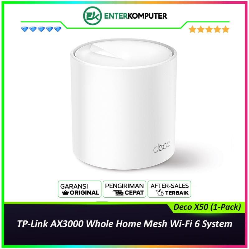 TP-Link AX3000 Whole Home Mesh Wi-Fi 6 System - Deco X50 (1-Pack) - foto 1