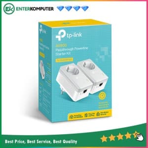 TP - Link AV600 Nano Powerline Adapter Starter Kit With AC Pass Through - PA4010P-KIT - foto 1