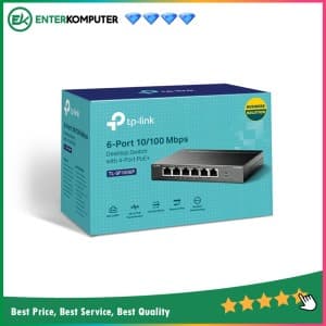 TP - Link Switch 6 Port 10/100 + 4 Port POE - TL-SF1006P - foto 1
