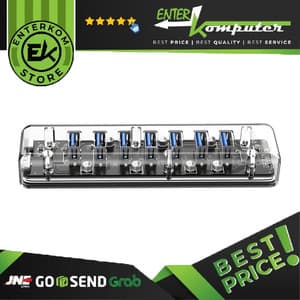 Orico USB HUB F7U-U3 7 Port USB 3.0 Transparant - foto 1