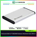 Transcend 25S3 2.5” SSD/HDD Enclosure Aluminum Case USB 3.1 - foto 1