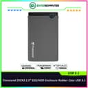 Transcend 25CK3 2.5” SSD/HDD Enclosure Rubber Case USB 3.1 - foto 1