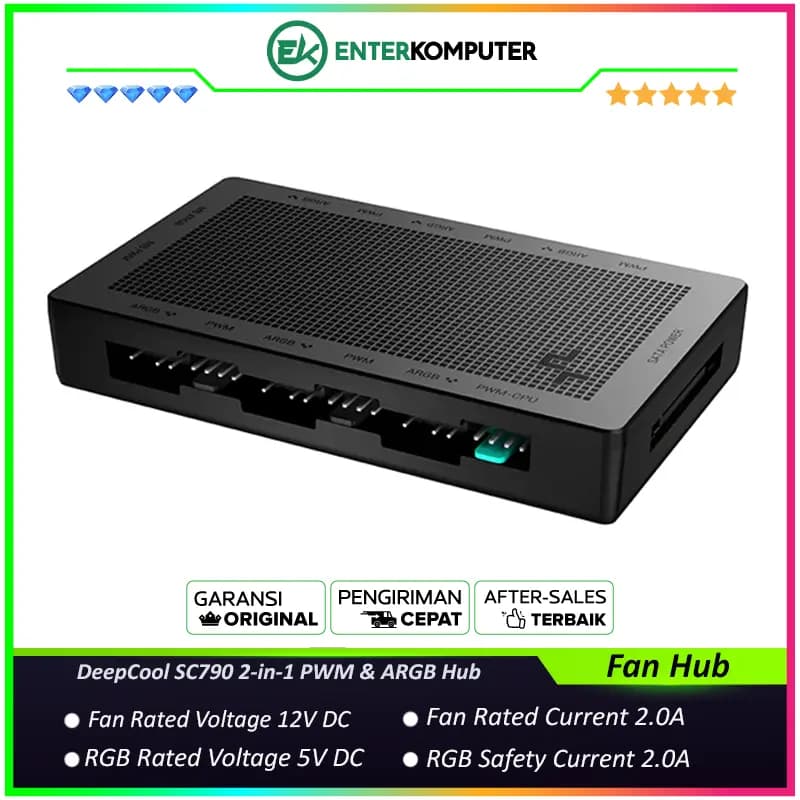 DeepCool SC790 2-in-1 PWM & ARGB Hub - foto 1