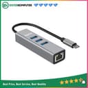Bafo USB Type C To Gigabit LAN + USB HUB 3 Port USB 3.0 - BF-C324 - foto 1