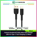 Fantech Duralink KCT1201 Kabel Data Charger USB A to Type -C Fast Charging 1,2 Meter - Black - foto 1