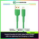 Fantech Duralink KCT1201 Kabel Data Charger USB A to Type -C Fast Charging 1,2 Meter - Green - foto 1