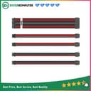 1STPLAYER STEAMPUNK MOD Sleeved Extension Cable Black+Red - 24Pin ATX Extension Cable, 2x 8Pin(4+4) EPS Cable, 2x 8Pin(6+2) PCI-e Cable - foto 1