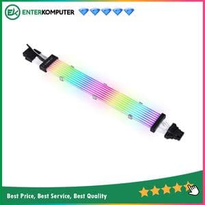 LIAN LI STRIMER PLUS V2 ARGB 8 LIGHT - 12+4-PIN GPU EXTENSION CABLE FOR RTX 40 SERIES - PW16-8PV2 - foto 1