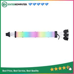 LIAN LI STRIMER PLUS V2 ARGB 8 LIGHT - 3x8-PIN GPU EXTENSION CABLE FOR RTX 40 SERIES - PW168-8PV2 - foto 1