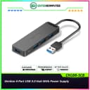 Vention 4-Port USB 3.0 Hub With Power Supply 0.15M Black - CHLBB-SCB - foto 1