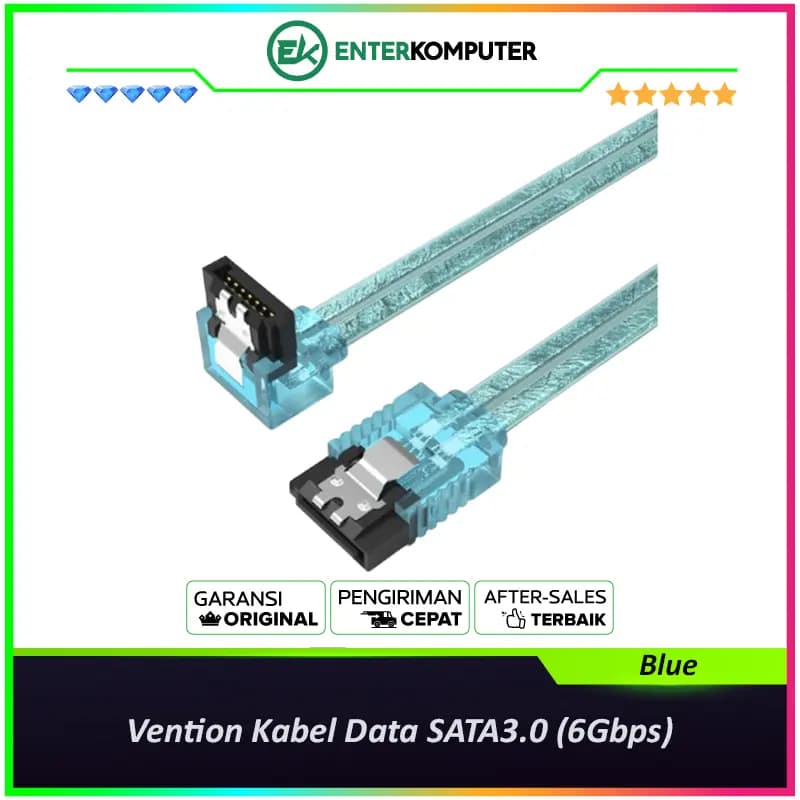 Vention Kabel Data SATA3.0 (6Gbps) Blue - KDDSD - foto 1