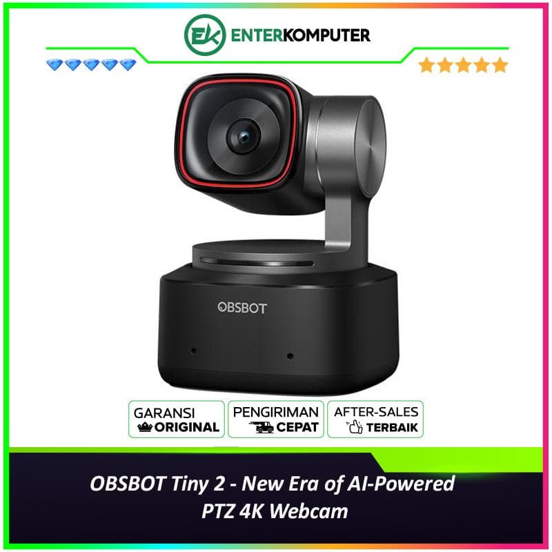 OBSBOT Tiny 2 - New Era of AI-Powered PTZ 4K Webcam - foto 1