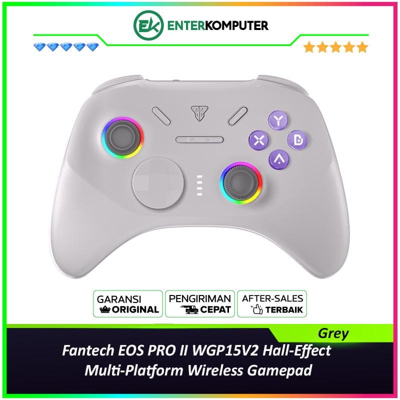 Fantech EOS PRO II WGP15V2 Hall-Effect Multi-Platform Wireless Gamepad - Grey - foto 1