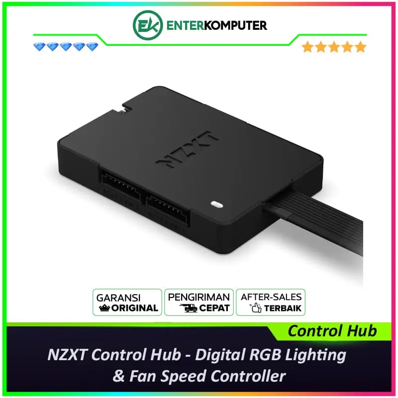NZXT Control Hub - Digital RGB Lighting & Fan Speed Controller - foto 1