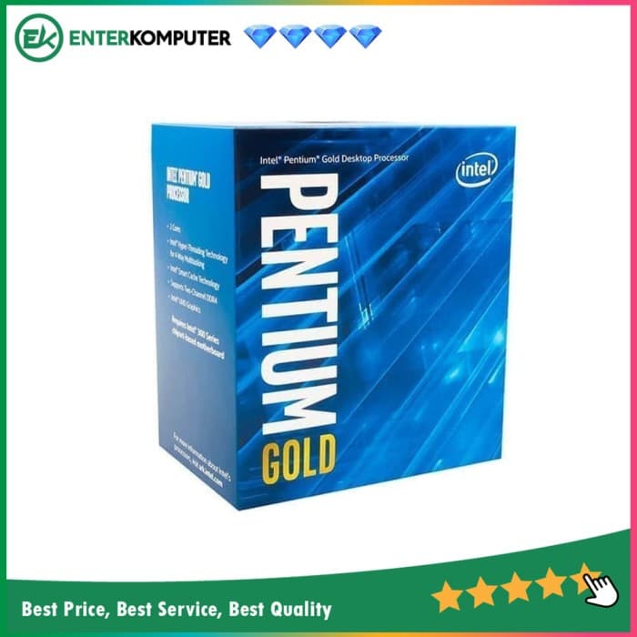 Intel Pentium Gold G6400 4.0Ghz - Cache 4MB [Box] Socket LGA 1200 - Comet Lake Series - foto 1