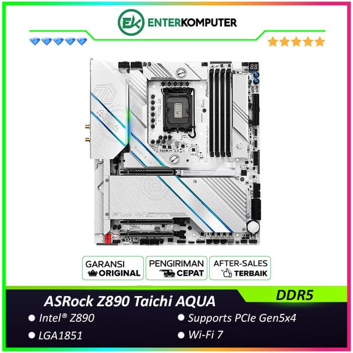 ASRock Z890 Taichi AQUA (LGA1851, Z890, DDR5, USB3.2 Gen2x2 Type-C, SATA3) - foto 1